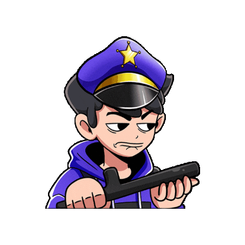 Gamer Police Sticker by GAM3S.GG