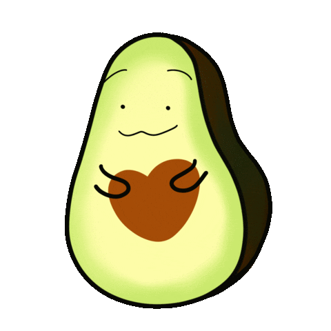 Chloeeeeeee_eee giphyupload heart avocado chloeee Sticker