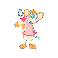 Tekua llama telefono cel tati Sticker