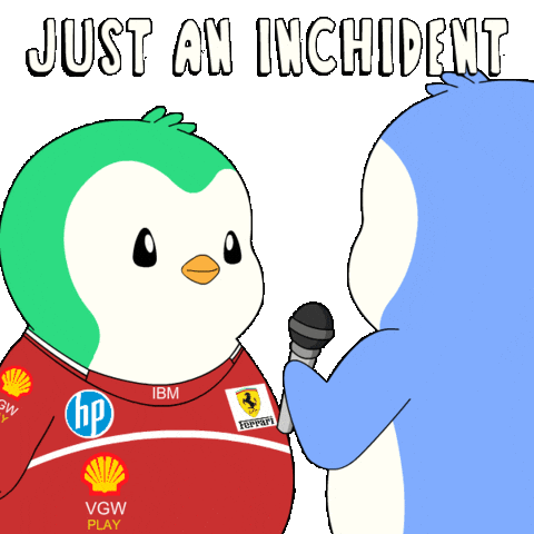 Penguin Speak Sticker by Abster