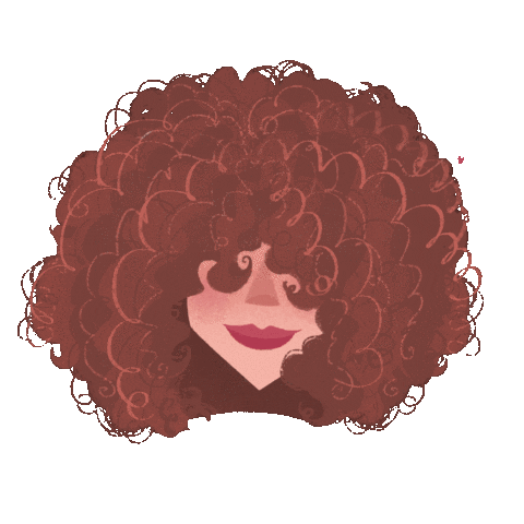 giusyrusso21 giphyupload curly curls curly hair Sticker