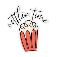 lunadesigncria movie netflix chill relax Sticker