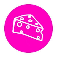 Swiss Cheese Sticker by The Larderhouse