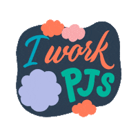Work From Home Pajamas Sticker by HubSpot