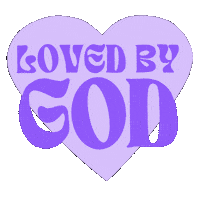 words_by_morgan love heart blue yellow Sticker