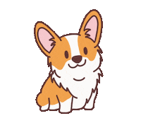 words_by_morgan dog corgi cor dogmom Sticker