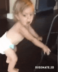 Scared Happy Baby GIF by Digimate.io