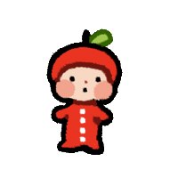 TheRabiesHaver baby apple spin rabies Sticker