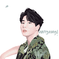 Illustration Leaves Sticker