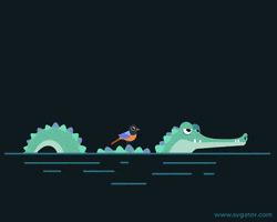 Animation Swimming GIF by SVGator