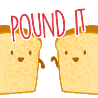 Pound Cake Fist Bump Sticker by Sara Lee Desserts
