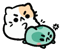 Cat Booty Sticker by angy frog