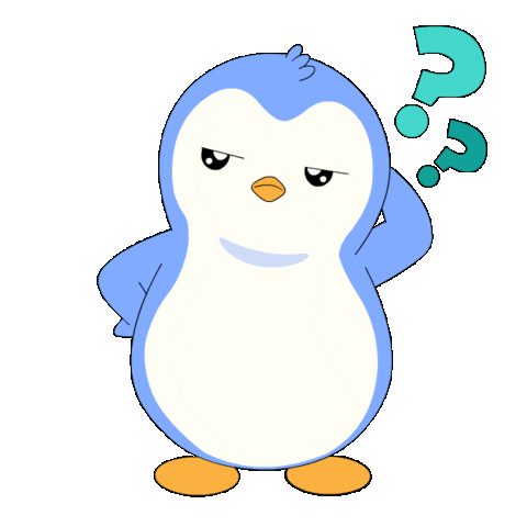 Confused Thinking Sticker by Pudgy Penguins