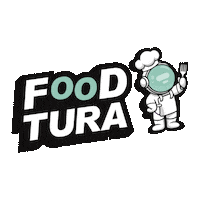 Foodtura food catering astronauta street food Sticker