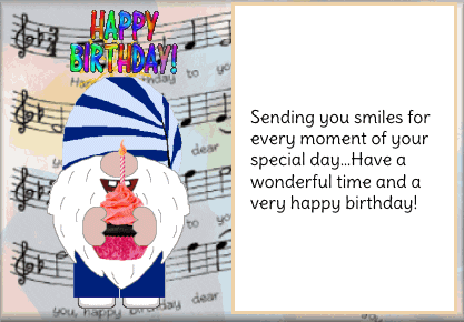 Happy Birthday Gnome GIF