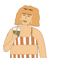 evergreenpaperie happy heart girl summer Sticker