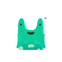 Sorry Frog Sticker by Hahow.in