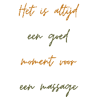 Het Is Altijd Een Goed Moment Voon Een Massage Sticker by Massagepraktijk Binnen Handbereik