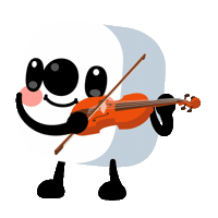 Violin Sticker by 17LIVE