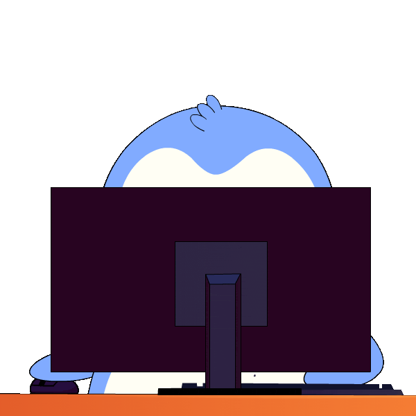 Work Working Sticker by Pudgy Penguins