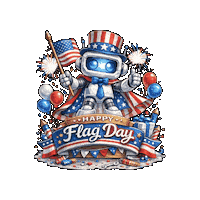 American Flag America Sticker by Digi 995