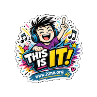 Now Playing This Is It Sticker by International Society for Music Education