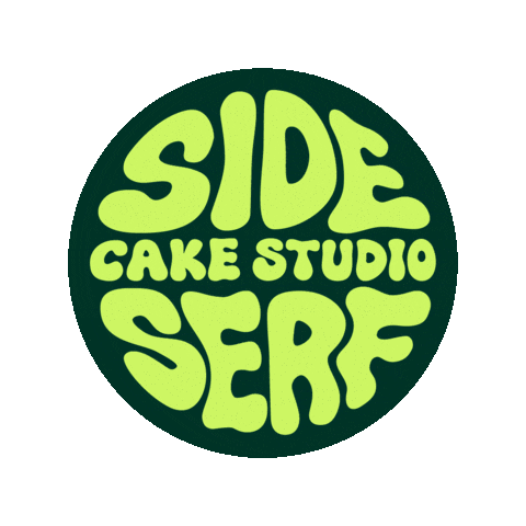 sideserfcakes giphyupload logo sideserf sideserf cakes Sticker