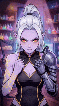 Angry Dark Elf GIF