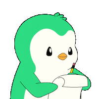 Penguin Observe Sticker by Abster