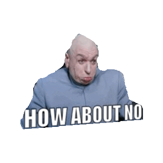 Dr Evil No Sticker by imoji