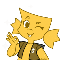 Excited Wink Sticker