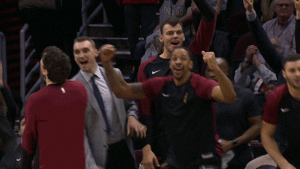 happy channing frye GIF by NBA