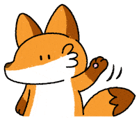 Fox Hello Sticker