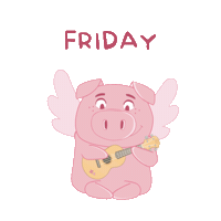 Its Friday Sticker by PositivelyPigasus