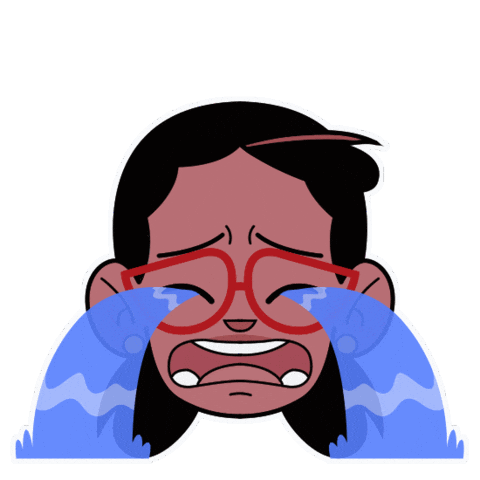 Sad Cry Sticker by Gashhuds