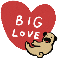 Big Love Dog Sticker
