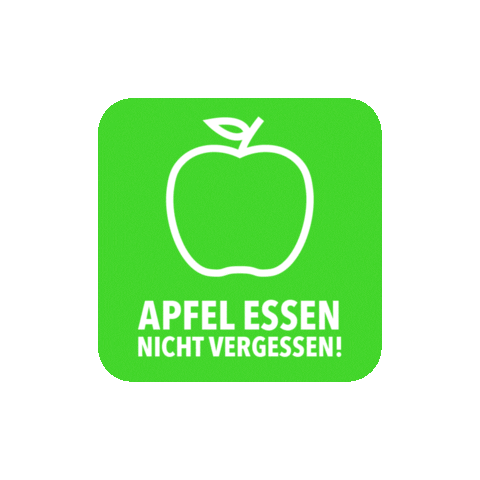 ApfelEssen giphyupload apfel apfelessen apfelessennichtvergessen Sticker