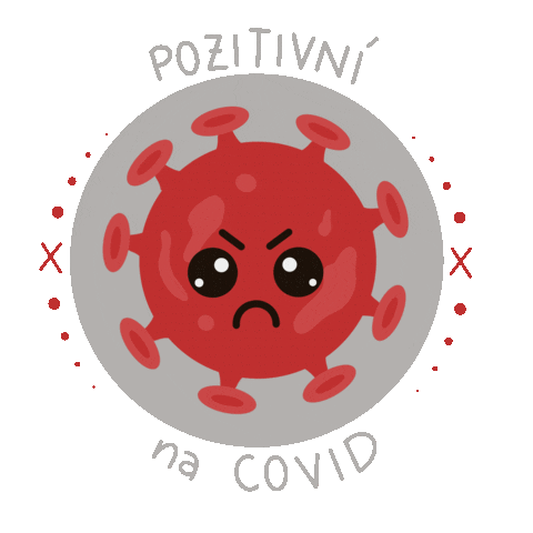 Angry Virus Sticker