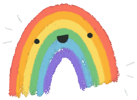 Rainbow Love Sticker by Dorota Duzinkiewicz