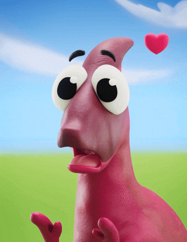 In Love Wow GIF by Claynosaurz