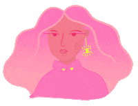Poker Face Girl Sticker