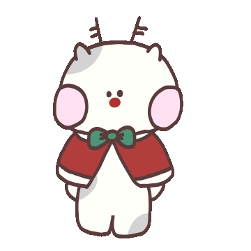 Santa Claus Cat Sticker