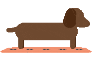 Downward Dog Yoga Sticker
