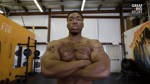 confidence bodybuilder GIF by Great Big Story