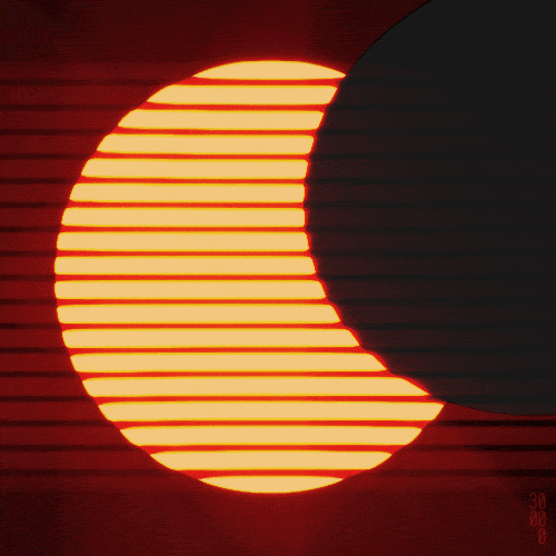 partial eclipse loop GIF