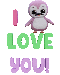I Love You Kiss Sticker by Pengu