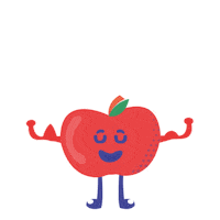 Apple Eating Sticker by Delibarrasmx