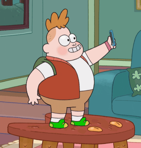 Taking a selfie.