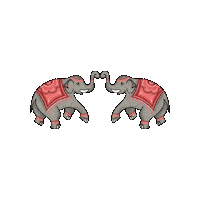 Brown Girl Elephant Sticker