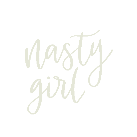 Girl Calligraphy Sticker